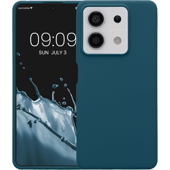 Θήκη Xiaomi Redmi Note 13 5G - KWmobile Soft Flexible Rubber Cover Σιλικόνης - Teal Matte (KWM000020LM002C)