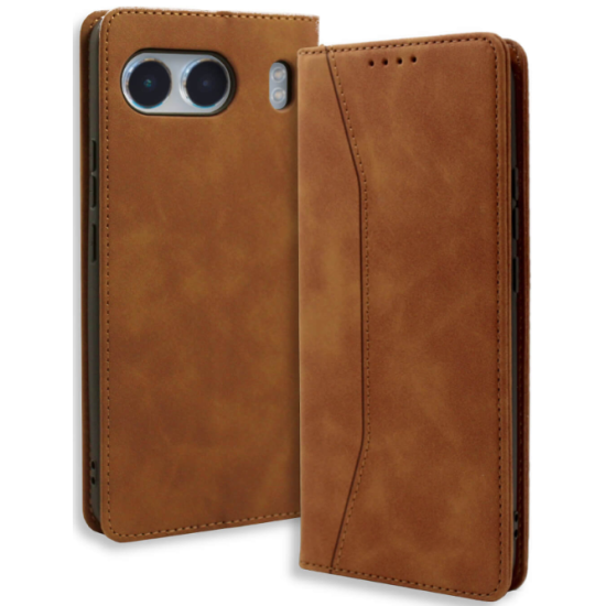 Θήκη OnePlus Nord 4 - Bodycell Book Case Πορτοφόλι - Brown (5206015079139)