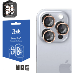 Αντιχαρακτικό Γυαλί Προστασίας Apple iPhone 16 Pro / 16 Pro Max - 3MK Lens Protection Pro για Φακό Κάμερας - Rose Brown (5903108588607)