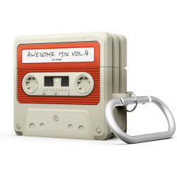 Θήκη Apple AirPods 4th Gen - Elago Cassette Tape Hang Case Σιλικόνης - Classic White (EAP4TAPE-HANG-CWHRD)