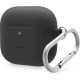 Θήκη Apple AirPods 4th Gen - Elago Silicone Hang Case Σιλικόνης - Black (EAP4SC-HANG-BK)