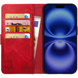 Θήκη Apple iPhone 16 Pro Max - Rosso Element PU Πορτοφόλι - Red (8719246453939)
