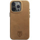 Θήκη Apple iPhone 16 Pro Max - Rosso Elite Back Cover Δερμάτινη με MagSafe - Light Brown (8719246454240)