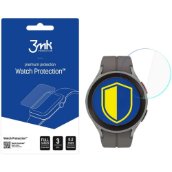 Αντιχαρακτικό Γυαλί Προστασίας Samsung Galaxy Watch 5 Pro 45mm - 3MK Premium Flexible Glass Υβριδικό Οθόνης - 0.2mm - 3 Τεμάχια (5903108489164)