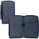 Navaris PU Family Passport Holder - Αντικλεπτικό Ταξιδιωτικό Πορτοφόλι με RFID για Κάρτες / Διαβατήριο / Κλειδί με Αποσπώμενο Λουράκι Χειρός - Navy (NAV0000202R002C)