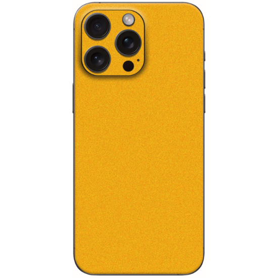 Αυτοκόλλητο Skin Προστασίας Πλάτης - Apple iPhone 15 Pro - Gams Premium Vinyl Skin Back Plate - Yellow Satin (GAMS-VNL-SKIN-YS-001-076)
