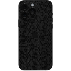 Αυτοκόλλητο Skin Προστασίας Πλάτης iPhone Gams Premium Vinyl Skin Back Plate - Honeycomb Black (GAMS-VNL-SKIN-HBK-001)