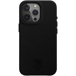 Θήκη Apple iPhone 16 Pro - Rosso Elite Back Cover Δερμάτινη με MagSafe - Black (8719246454202)