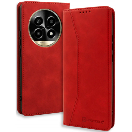 Θήκη Realme 13 Pro / 13 Pro Plus - Bodycell Book Case Πορτοφόλι - Red (5206015079290)