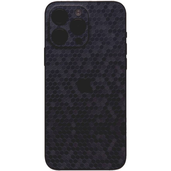 Αυτοκόλλητο Skin Προστασίας Πλάτης iPhone Gams Premium Vinyl Skin Back Plate - Honeycomb Blue (GAMS-VNL-SKIN-HBL-001)