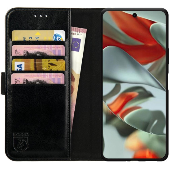Θήκη Google Pixel 9 Pro XL - Rosso Element PU Πορτοφόλι - Black (8719246446245)