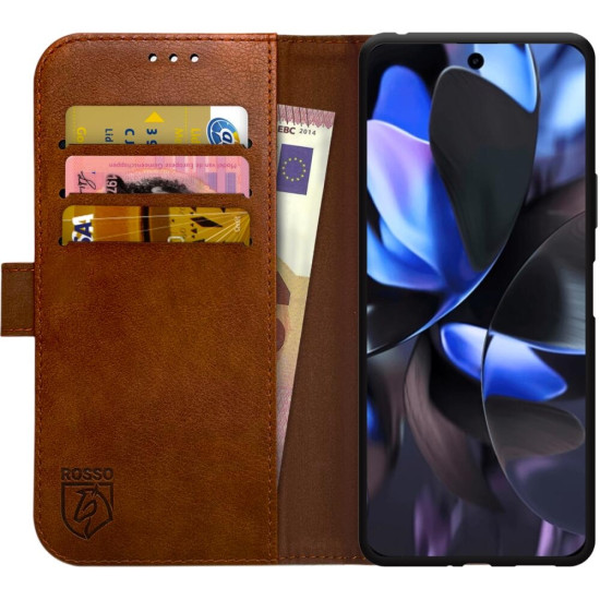 Θήκη Google Pixel 9 / 9 Pro - Rosso Element PU Πορτοφόλι - Brown (8719246446351)