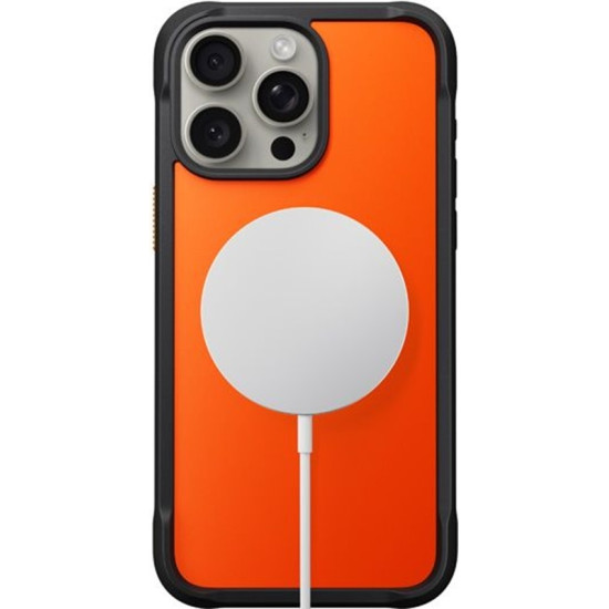 Θήκη Apple iPhone 15 Pro Max Nomad Rugged Case Ανθεκτική με MagSafe - Ultra Orange (NM01671985)