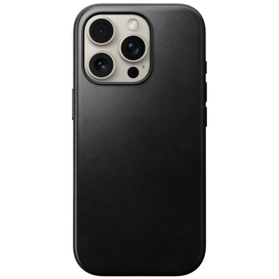 Θήκη Apple iPhone 16 Pro - Nomad Modern Leather Case Horween Δερμάτινη με MagSafe - Black (NM01694885)