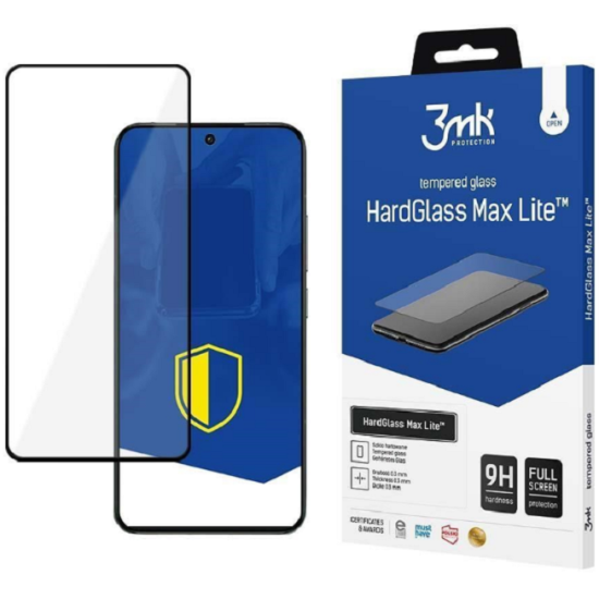Αντιχαρακτικό Γυαλί Προστασίας Xiaomi 14T Pro - 3MK Tempered HardGlass Max Lite FullFace Οθόνης - Black (5903108593885)
