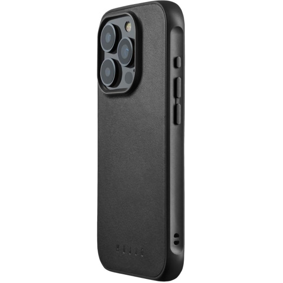 Θήκη Apple iPhone 16 Pro Max - MUJJO Shield Case Ανθεκτική Δερμάτινη με MagSafe - Black (MUJJO-CL-057-BK)