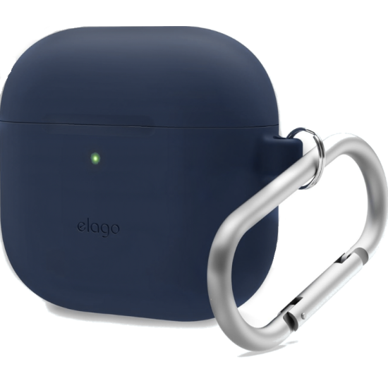 Θήκη Apple AirPods 4th Gen - Elago Silicone Hang Case Σιλικόνης - Jean Indigo (EAP4SC-HANG-JIN)