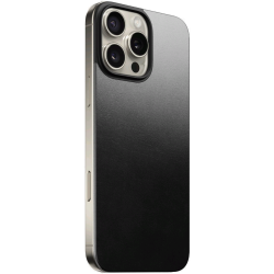 Κάλυμμα Apple iPhone 16 Pro Max - Nomad Magnetic Leather Back Horween Μαγνητικό Δερμάτινο Πλάτης με MagSafe - Black (NM01363385)