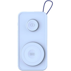 3MK PastelUp - PowerBank με Ασύρματη Φόρτιση MagSafe 15W για iPhone / Apple Watch 3W / 1 x Θύρα USB-A / 1 x Θύρα Type-C / 1 x Καλώδιο Type-C / 1 x Καλώδιο Type-C σε Lightning - 22.5W - 10.000mAh - Blue (5903108583237)