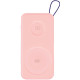 3MK PastelUp - PowerBank με Ασύρματη Φόρτιση MagSafe 15W για iPhone / Apple Watch 3W / 1 x Θύρα USB-A / 1 x Θύρα Type-C / 1 x Καλώδιο Type-C / 1 x Καλώδιο Type-C σε Lightning - 22.5W - 10.000mAh - Pink (5903108583213)