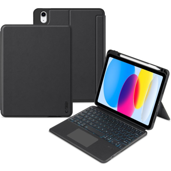 Θήκη Apple iPad (A16) 11th Gen. 2025 11" / 10th Gen. 2022 10.9" - Tech-Protect SCMag Pen Plus Keyboard με Υποδοχή Apple Pencil & Πληκτρολόγιο Bluetooth - Black (5906302310296)