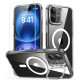 Θήκη & Αντιχαρακτικό Γυαλί Προστασίας Apple iPhone 16 - ESR Classic Hybrid HaloLock with Stash Stand Σετ Ανθεκτική MagSafe & Tempered Glass Οθόνης με KickStand - Clear (4894240243602)