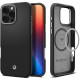 Θήκη Apple iPhone 16 Pro - Spigen Enzo Aramid MagFit Σκληρή με MagSafe & TPU - 1500D - 2mm - Black / Silver (ACS08151)