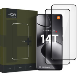 Αντιχαρακτικό Γυαλί Προστασίας Xiaomi 14T / 14T Pro - Hofi Premium Pro+ Tempered Glass FullFace Οθόνης - 2 Τεμάχια - Black (5906302371099)