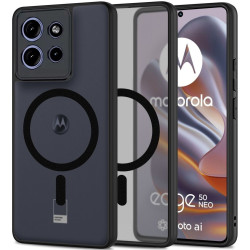 Θήκη Motorola Edge 60 Neo / Edge 50 Neo - Tech-Protect MagMat Σκληρή Ημιδιάφανη με MagSafe - Black (5906302377343)