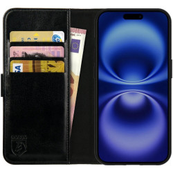 Θήκη Apple iPhone 16 Pro - Rosso Element PU Πορτοφόλι - Black (8719246453830)