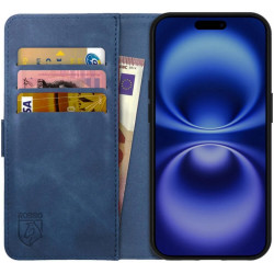 Θήκη Apple iPhone 16 - Rosso Element PU Πορτοφόλι - Blue (8719246453823)