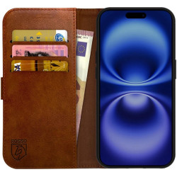Θήκη Apple iPhone 16 - Rosso Element PU Πορτοφόλι - Brown (8719246453809)