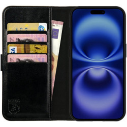 Θήκη Apple iPhone 16 Plus - Rosso Element PU Πορτοφόλι - Black (8719246453878)