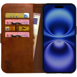 Θήκη Apple iPhone 16 Plus - Rosso Element PU Πορτοφόλι - Brown (8719246453885)