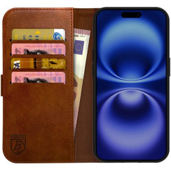 Θήκη Apple iPhone 16 Pro Max - Rosso Element PU Πορτοφόλι - Brown (8719246453922)