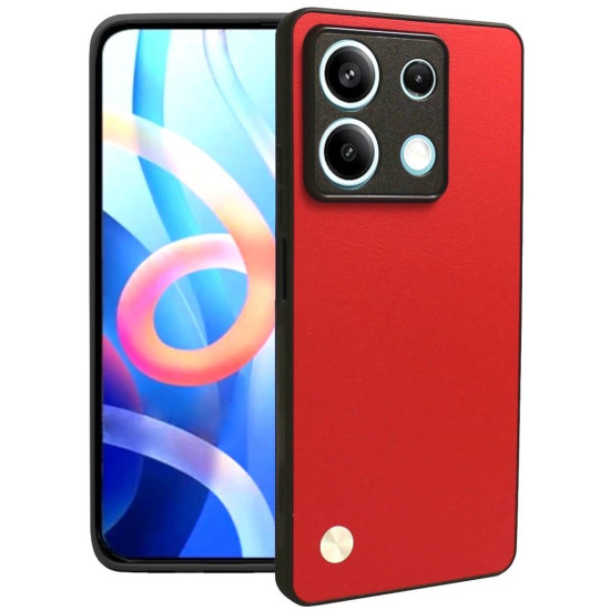 Θήκη Xiaomi Redmi Note 13 Pro 5G / Poco X6 - Bodycell Vegan Cover Σκληρή - Red (5206015078002)