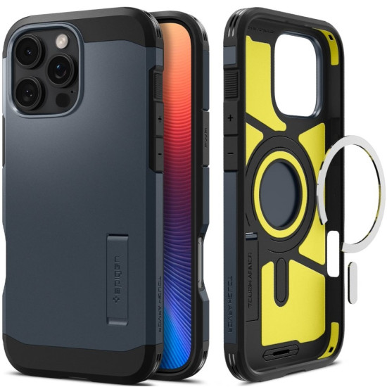 Θήκη Apple iPhone 16 Pro Max - Spigen Tough Armor AI MagFit Ανθεκτική με MagSafe - Metal Slate (ACS08014)