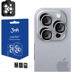 Αντιχαρακτικό Γυαλί Προστασίας Apple iPhone 16 Pro / 16 Pro Max - 3MK Lens Protection Pro για Φακό Κάμερας - Titanium Grey (5903108588614)
