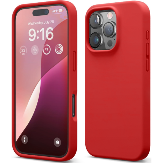Θήκη Apple iPhone 16 Pro - Elago Silicone Case Premium Σιλικόνης - Red (ES16SC63PRO-RD)
