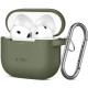 Θήκη Apple AirPods 4th Gen - Tech-Protect Silicone Hook Σιλικόνης - Olive Green (5906302370085)