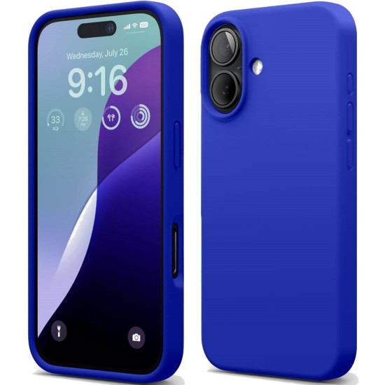 Θήκη Apple iPhone 16 - Elago Silicone Case Premium Σιλικόνης - Cobalt Blue (ES16SC61-CBL)