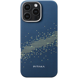 Θήκη Apple iPhone 16 Pro Max - Pitaka StarPeak Tactile Woven MagEZ Case 6 Aramid Fiber Body με MagSafe - 1.04mm - 1500D - Milky Way Galaxy (KI1602PMYG)