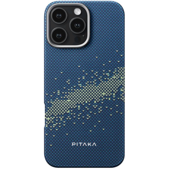 Θήκη Apple iPhone 16 Pro Max - Pitaka StarPeak Tactile Woven MagEZ Case 6 Aramid Fiber Body με MagSafe - 1.04mm - 1500D - Milky Way Galaxy (KI1602PMYG)