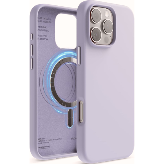 Θήκη Apple iPhone 16 Pro - Elago Magnetic Silicone Case Premium Σιλικόνης με MagSafe - Purple (ES16MSSC63PRO-PU)