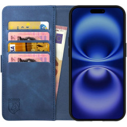Θήκη Apple iPhone 16 Plus - Rosso Element PU Πορτοφόλι - Blue (8719246453908)
