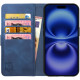 Θήκη Apple iPhone 16 Plus - Rosso Element PU Πορτοφόλι - Blue (8719246453908)