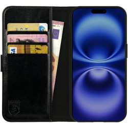 Θήκη Apple iPhone 16 - Rosso Element PU Πορτοφόλι - Black (8719246453793)