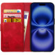 Θήκη Apple iPhone 16 - Rosso Element PU Πορτοφόλι - Red (8719246453816)