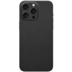 Αυτοκόλλητο Skin Προστασίας Πλάτης - Apple iPhone 16 Pro Max - Gams Premium Vinyl Skin Back Plate - Carbon Fiber Black (GAMS-VNL-SKIN-CFB-001-083)