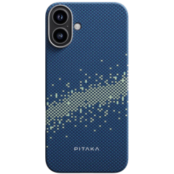 Θήκη Apple iPhone 16 - Pitaka StarPeak Tactile Woven MagEZ Case 6 Aramid Fiber Body με MagSafe - 1.04mm - 1500D - Milky Way Galaxy (KI1601MYG)